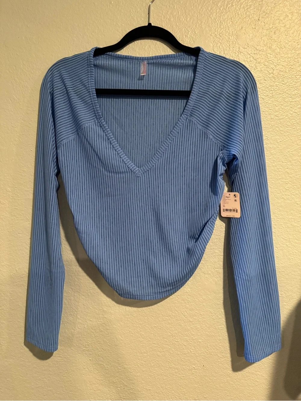 NWT FP MOVEMENT by FREE PEOPLE Tempo Settle Down Long Sleeve Top Size-XL